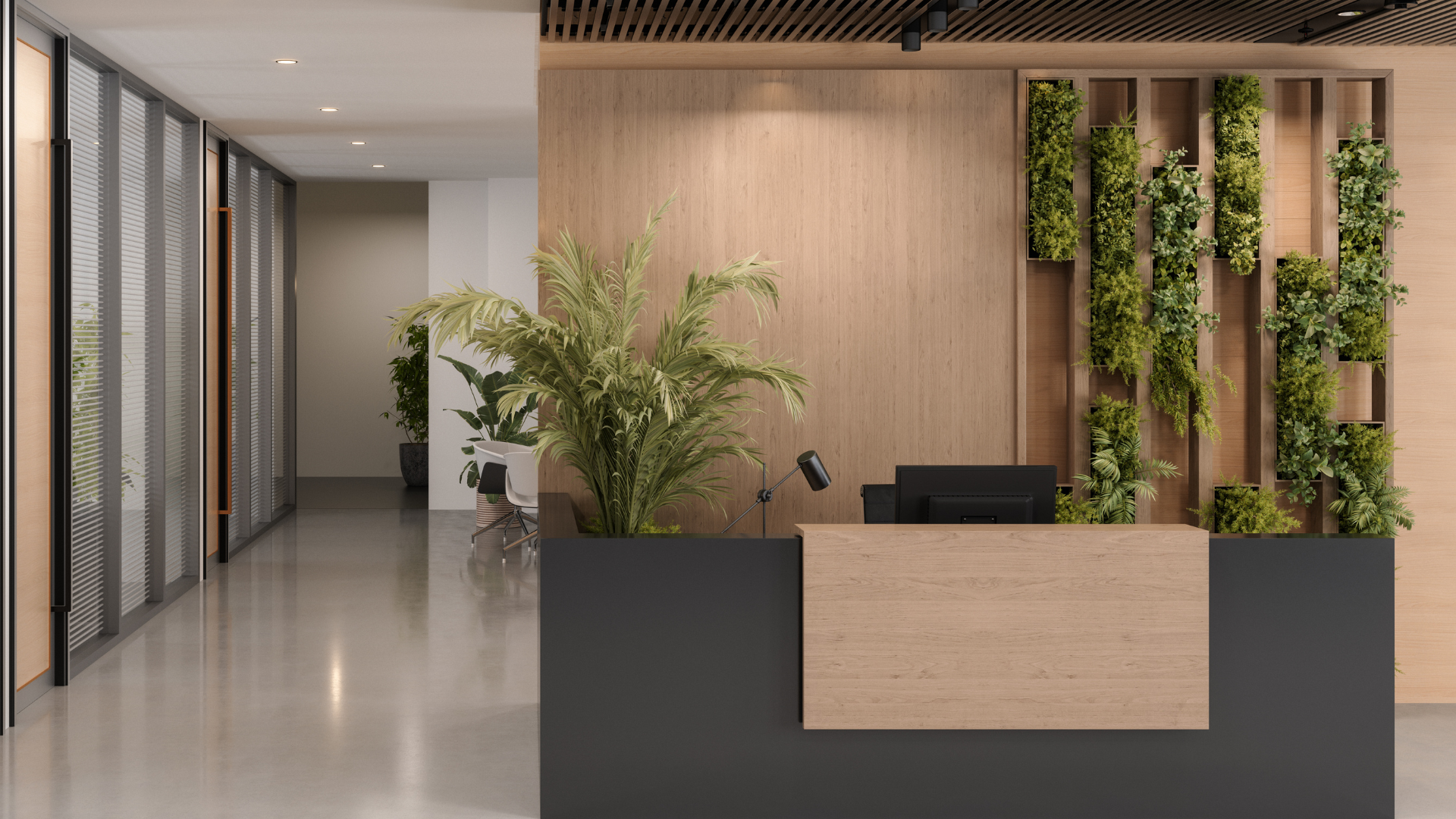 Brand wall reception lobby Bengaluru